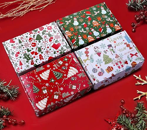 Miniatura 3 de Cajas de envío de regalo de Navidad de 6 x 4 x 3, paquete de 20 cajas de envío pequeñas para cajas de correo de pequeñas empresas, cajas de regalo