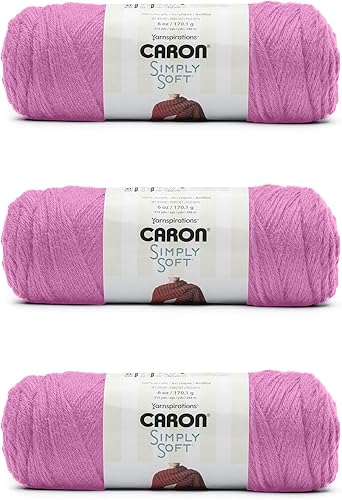 Miniatura 43 de Caron Simply Soft Feathered Gray Yarn - Paquete de 3 unidades de 170 g/6 oz - Acrílico - 4 medianos (peinado) - 288 metros - Tejido/ganchillo