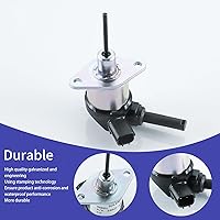 Vista 3 de 1A021-60010 Solenoide de apagado de combustible 1A021-60013 1A021-60015 1A021-60017 6684826 para Kubota V2003 V2203 V2403 D1503 Bobcat S11 60 S1 60