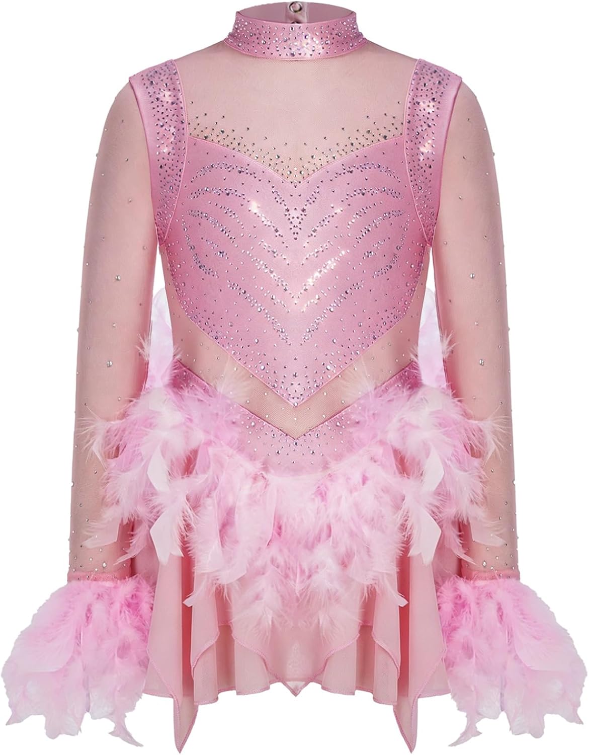 Girls Kids Ice Skating Dress Competition Costume