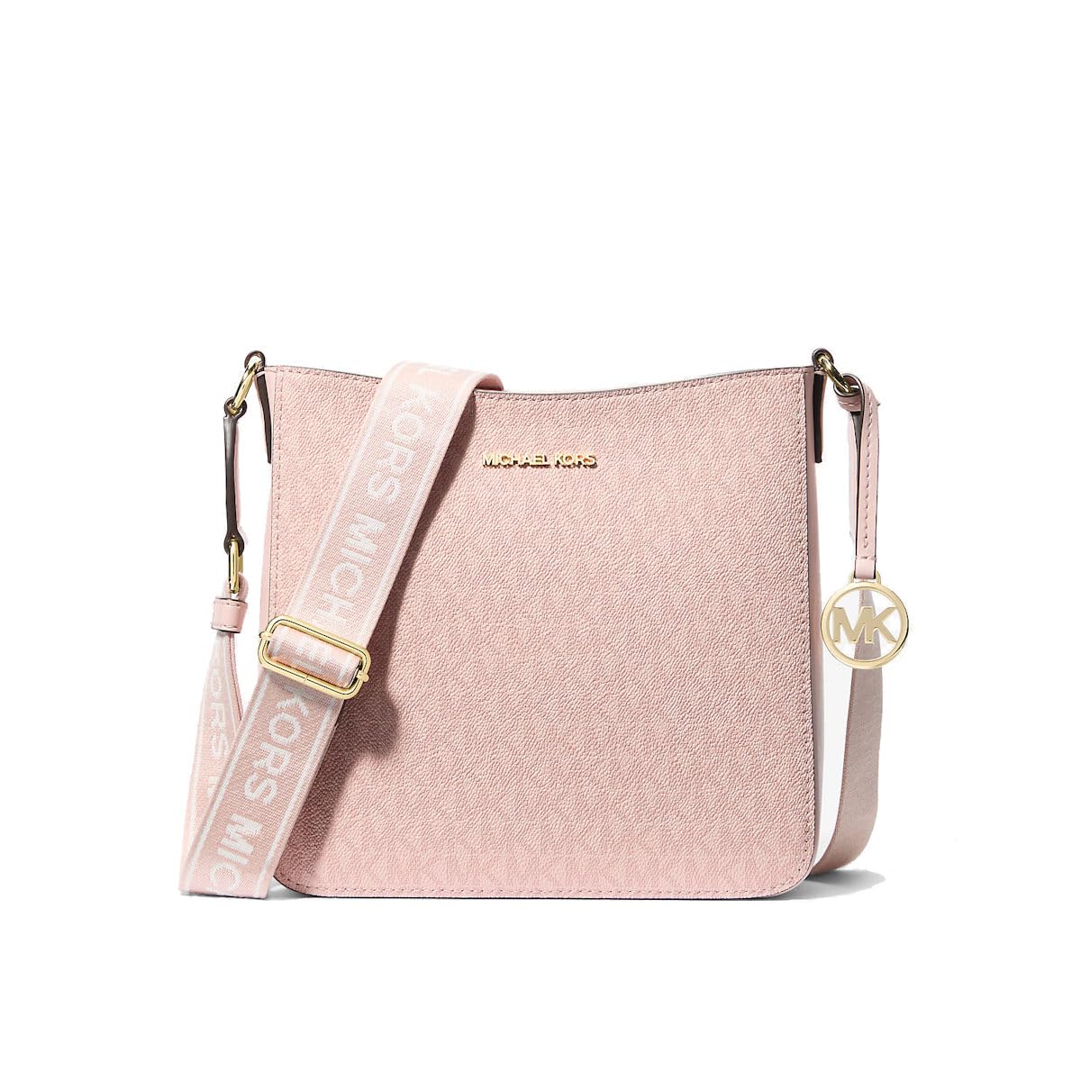 Michael Kors Bolso bandolera para mujer Jet Set Travel Pequeño bolso mensajero con logotipo (Rosa Polvo)