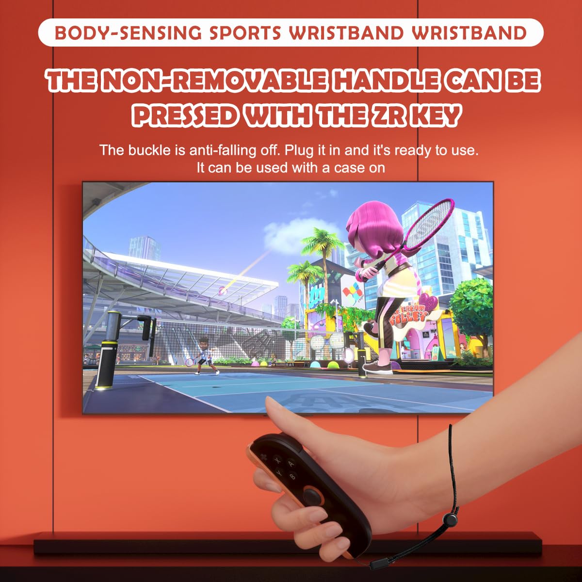 2025 Nintendo Switch 2 Sports Accessories Bundle - HLRAO 23 in 1 Family Accessories Kit for Nintendo Switch 2 Sports Games:Tennis Rackets,Sword Grips,Golf Clubs,Wrist Dance Bands & Leg Strap etc - Image 4