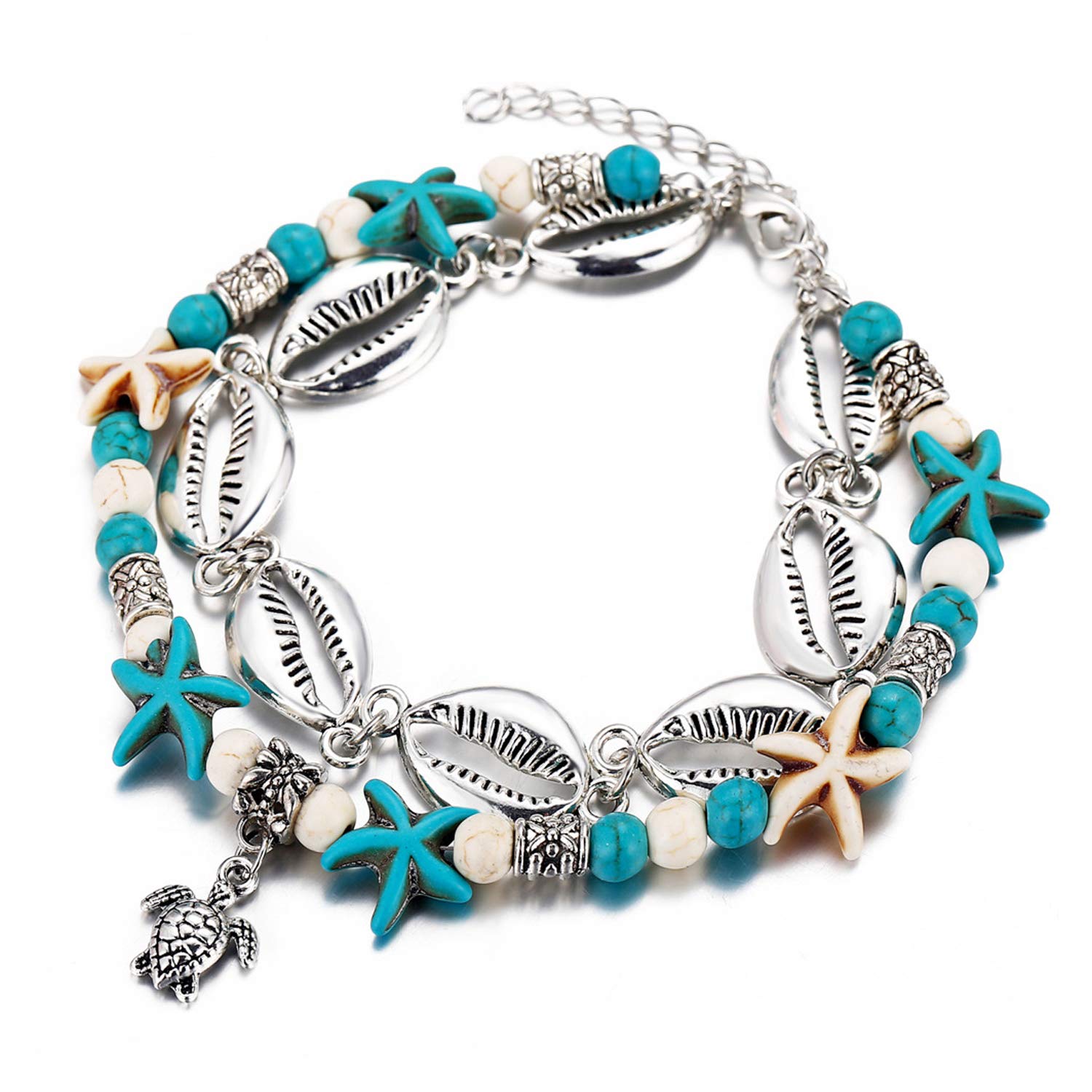 Young & ForeverGift Silver Gold Black Anklet Thread Evil Eye Nazar Heart Dainty Girls Anklets for Women Nazariya Payal for Women | Gifts for Women & Girls