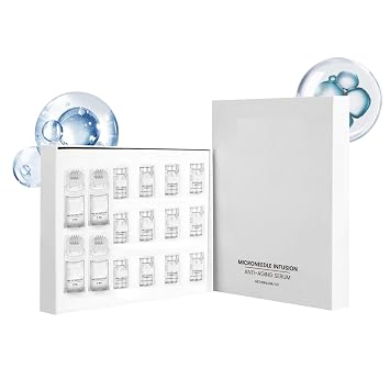 Micro Infusion System for Face, Facial Moisturizing Essence, Micro Facial System with Serum Smooth Skin Facial Serum 4x Infusion Application, 12x Serums