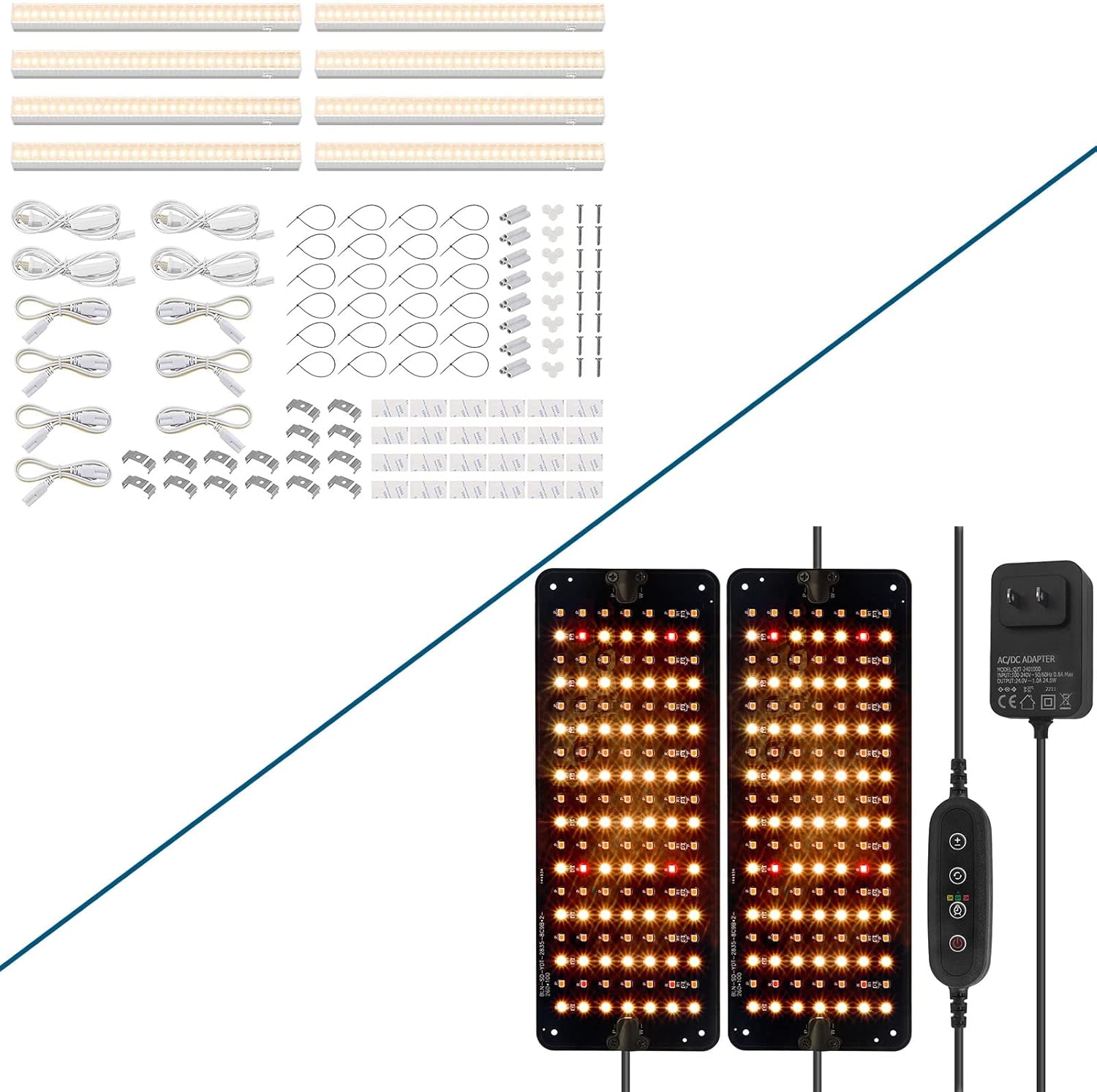Barrina T5 Grow Lights 1FT 8Pack & Barrina UltraThin