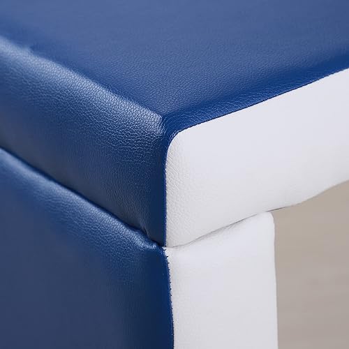 Miniatura 9 de Qaba Juego de sofá para niños, 2 en 1, multifuncional, juego de sillas de mesa para niños, 2 asientos, caja de almacenamiento, suave y resistente,