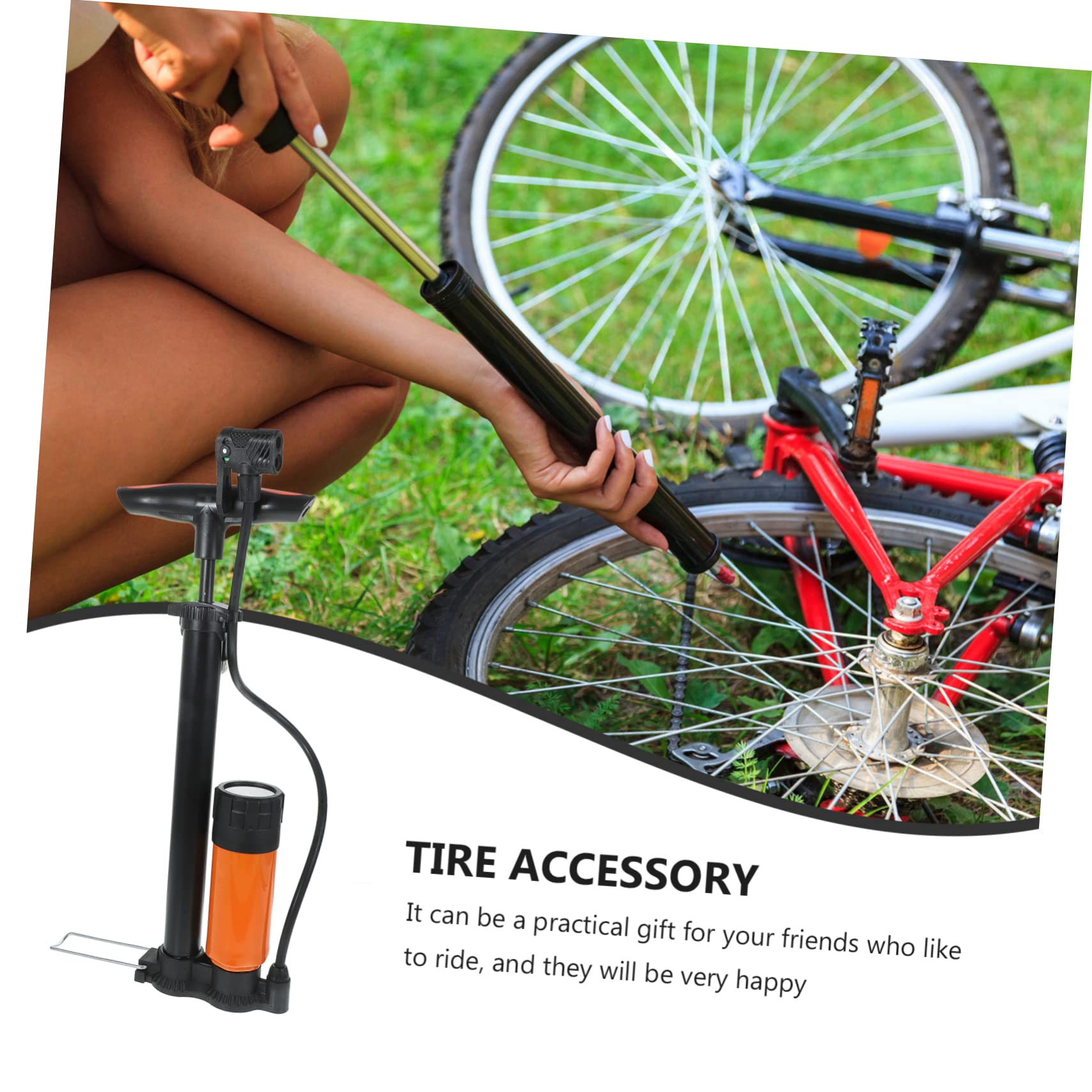 SOIMISS Bomba De Neumáticos De Alta Presión Inflador Vertical Portátil Bomba De Bicicleta Doméstica para Ciclismo Inflado De Bicicletas y Motocicletas Uso Casa