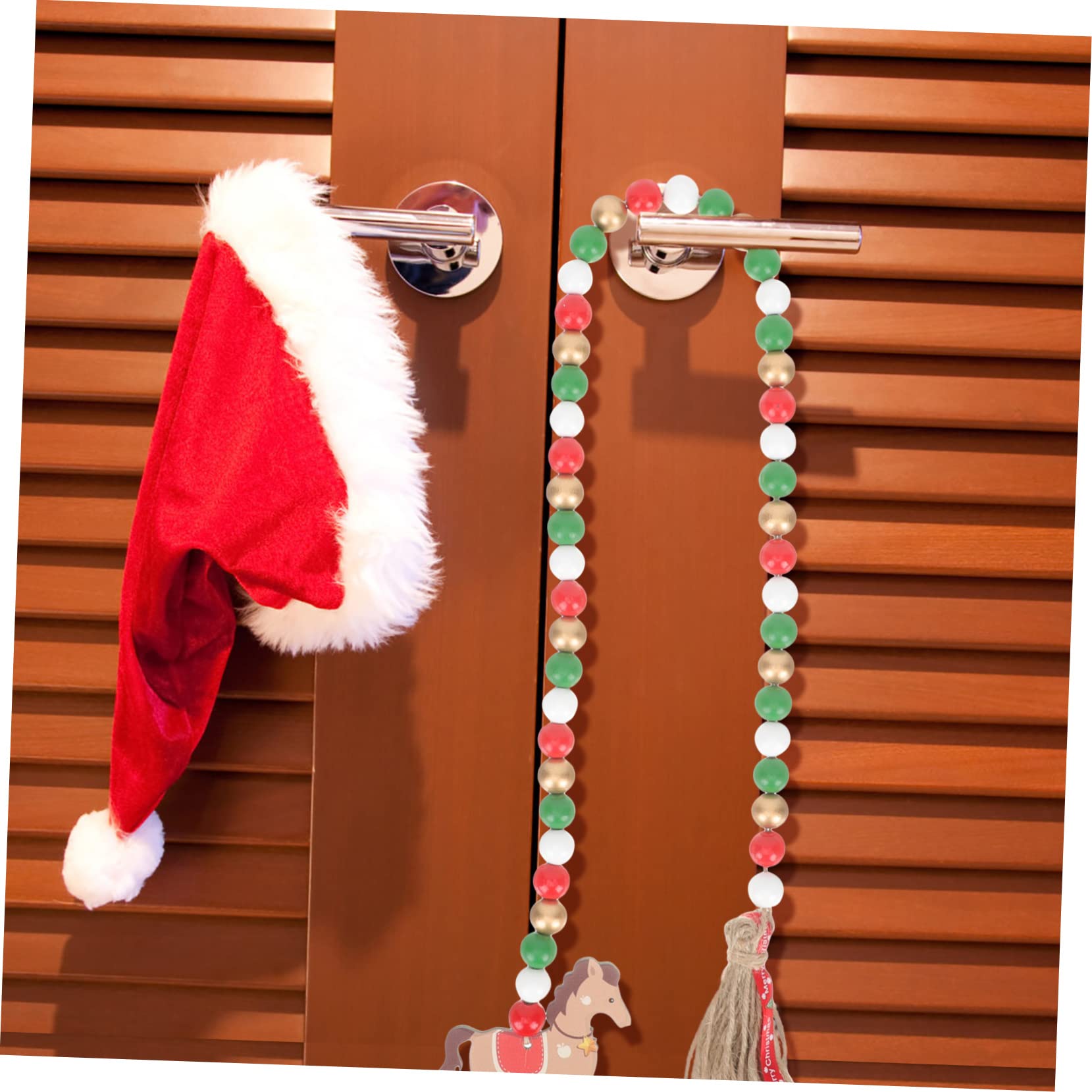 Alipis Lot De 5 Guirlandes De Perles en Bois pour Décoration De Noël