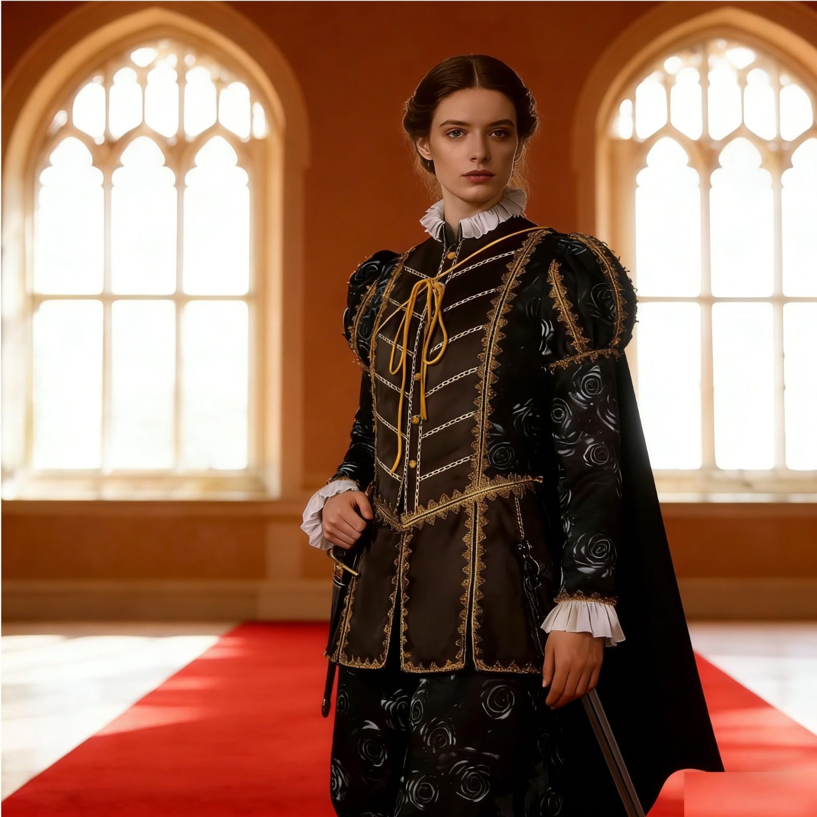 Generisch Elegancki kostium arystokraty do historycznego cosplay, formalne ubranie galakowe, występy sceniczne