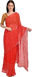 Women's Chanderi Pure Chiffon Saree With Blouse Piece Price In India