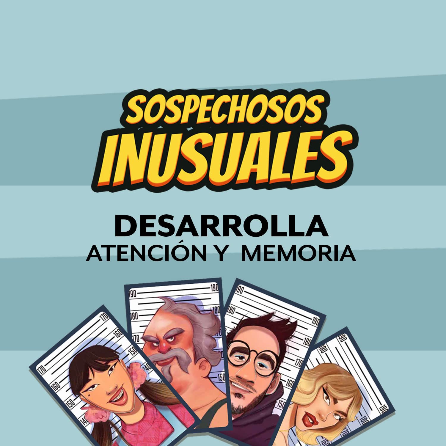 Juego De Mesa Sospechosos Inusuales De Ludilo | Cooperativo De Cartas Para 3 A 16 Jugadores | Partidas De 20 Minutos | Edad Recomendada +10 Años | Regalo Para Niños Y Adultos | Desarrolla Atención Y Memoria