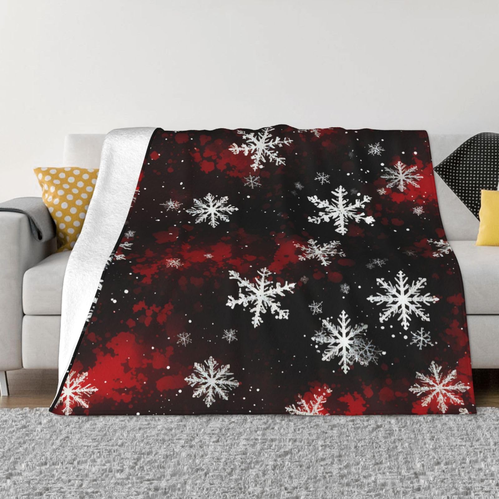 Couverture de Noël Mexpekil chaude pour canapé et soirées d'hiver cocooning
