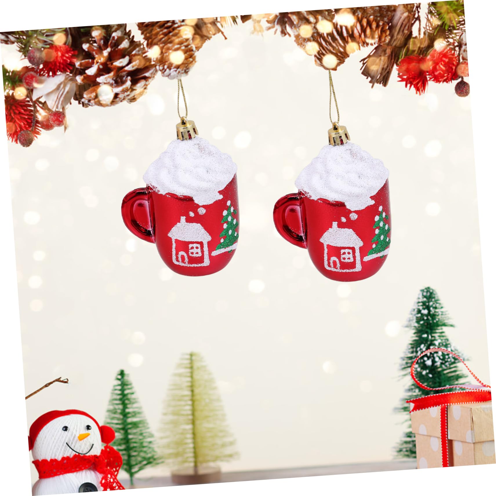 ABOOFAN 5 Set Ciondolo Albero Di Natale Decorazione Festiva Decorazione Festa Dell'albero Di Natale Decorazioni Da Appendere All'albero Di Natale Ciondoli Natalizi 4 Pezzi * 5