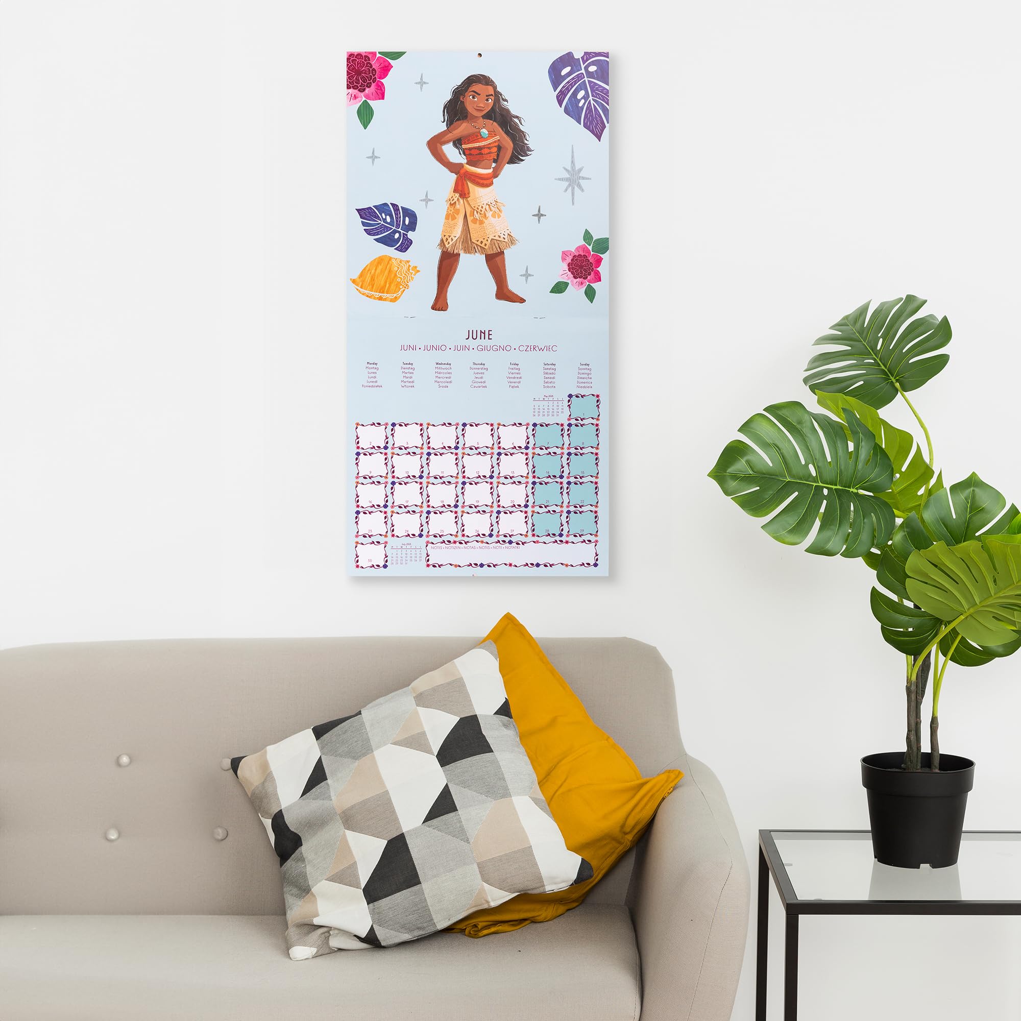 Calendario 30x30 disney princess 2025 pyramid