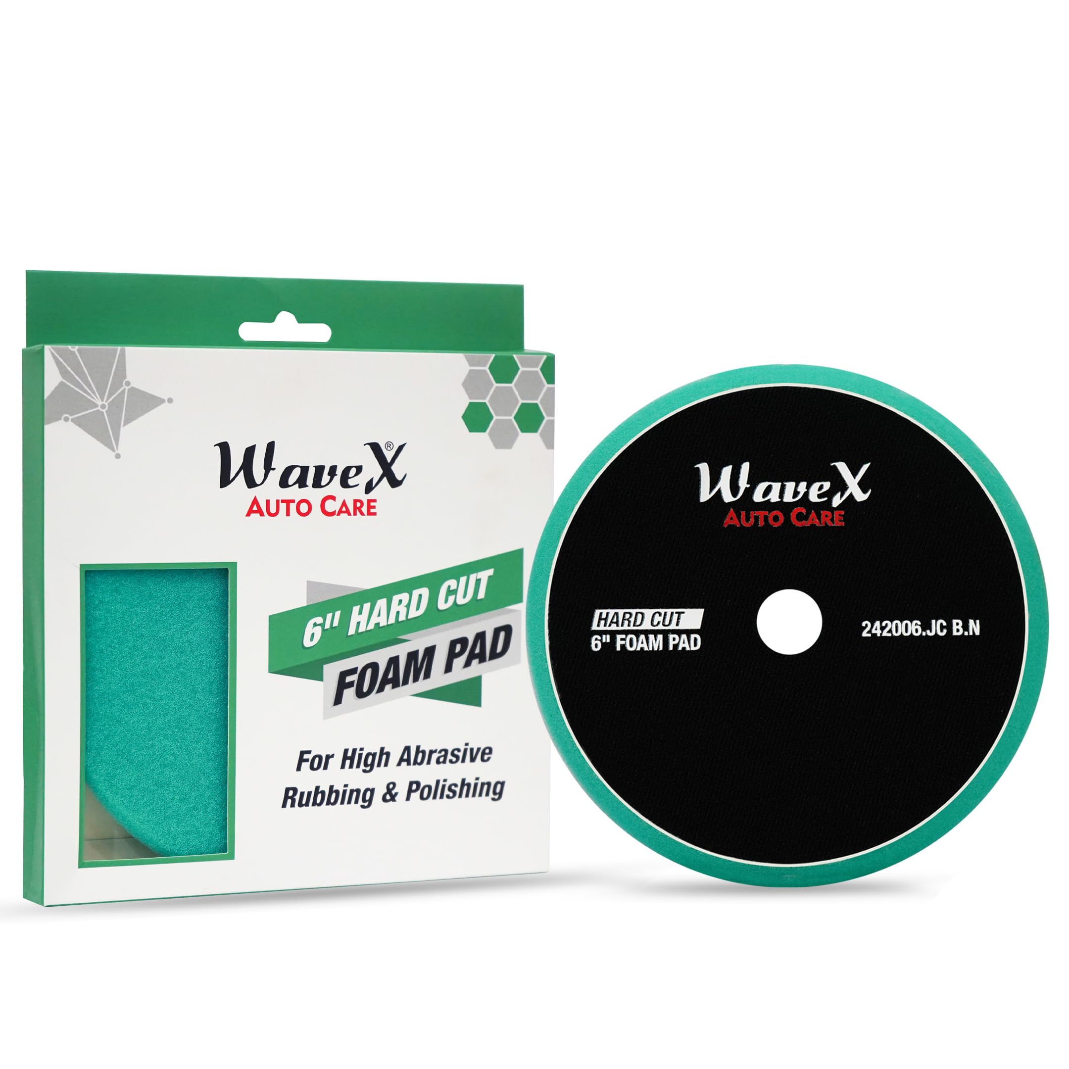 Wavex 5" Hard Cut Foam Pad - Car Polishing -12