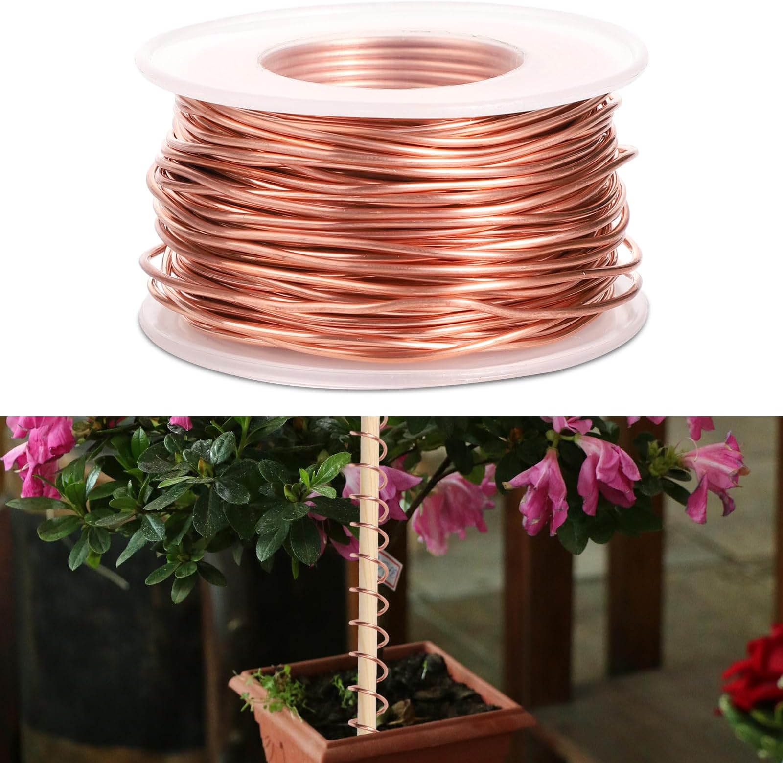 Electroculture Antenna, 65ft Pure Copper Wire, 16 Gauge, 99.9% Soft Copper for Gardening & Plant Growth