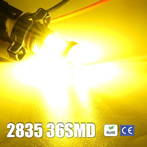 Vista 154 de Bombillas LED antiniebla superbrillantes de 3000 lm H8 H11, bombillas DRL de alta potencia 3030 chips con lente de proyector de repuesto