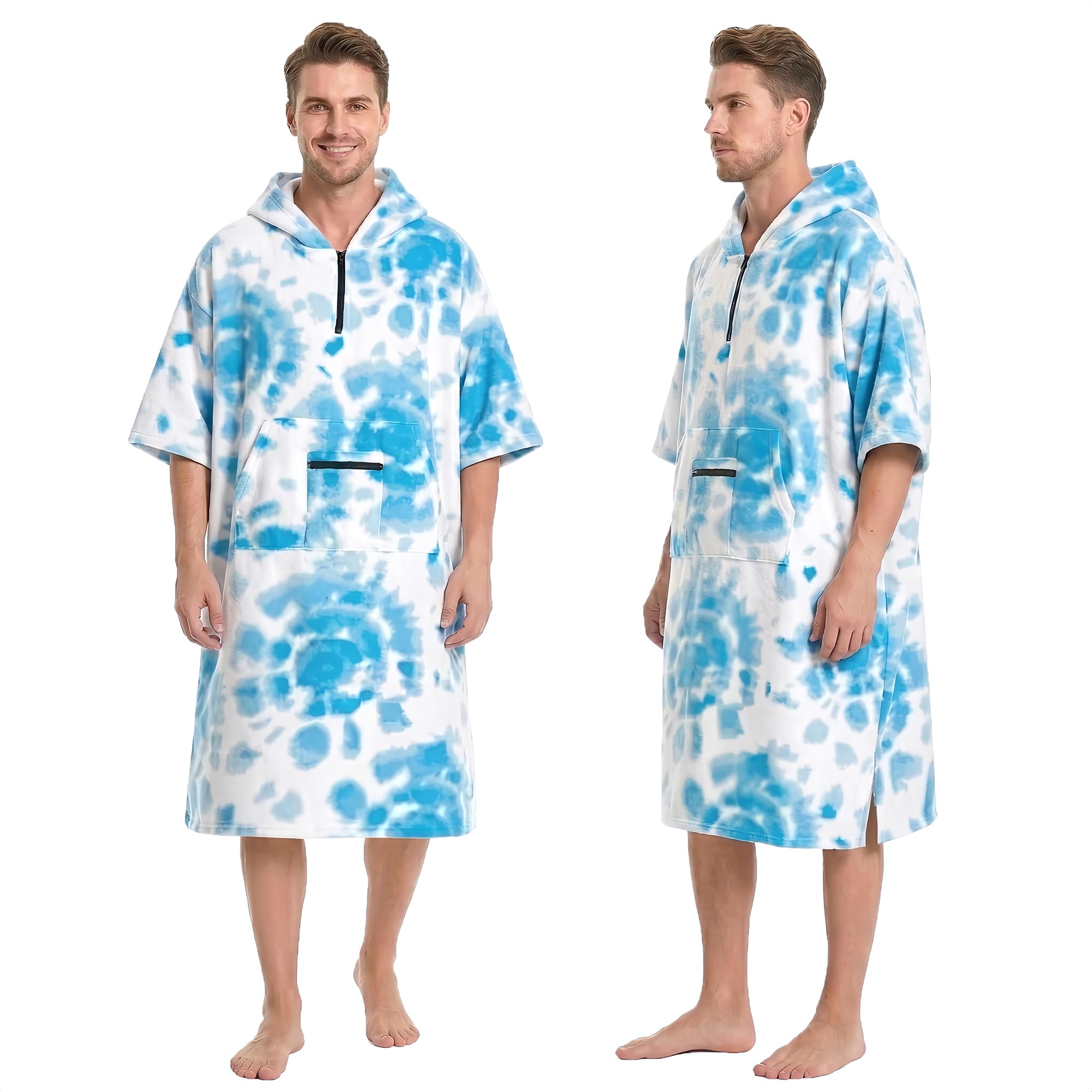 Omkleed handdoek op het strand, sneldrogend en ultralicht, surfponcho voor dames en