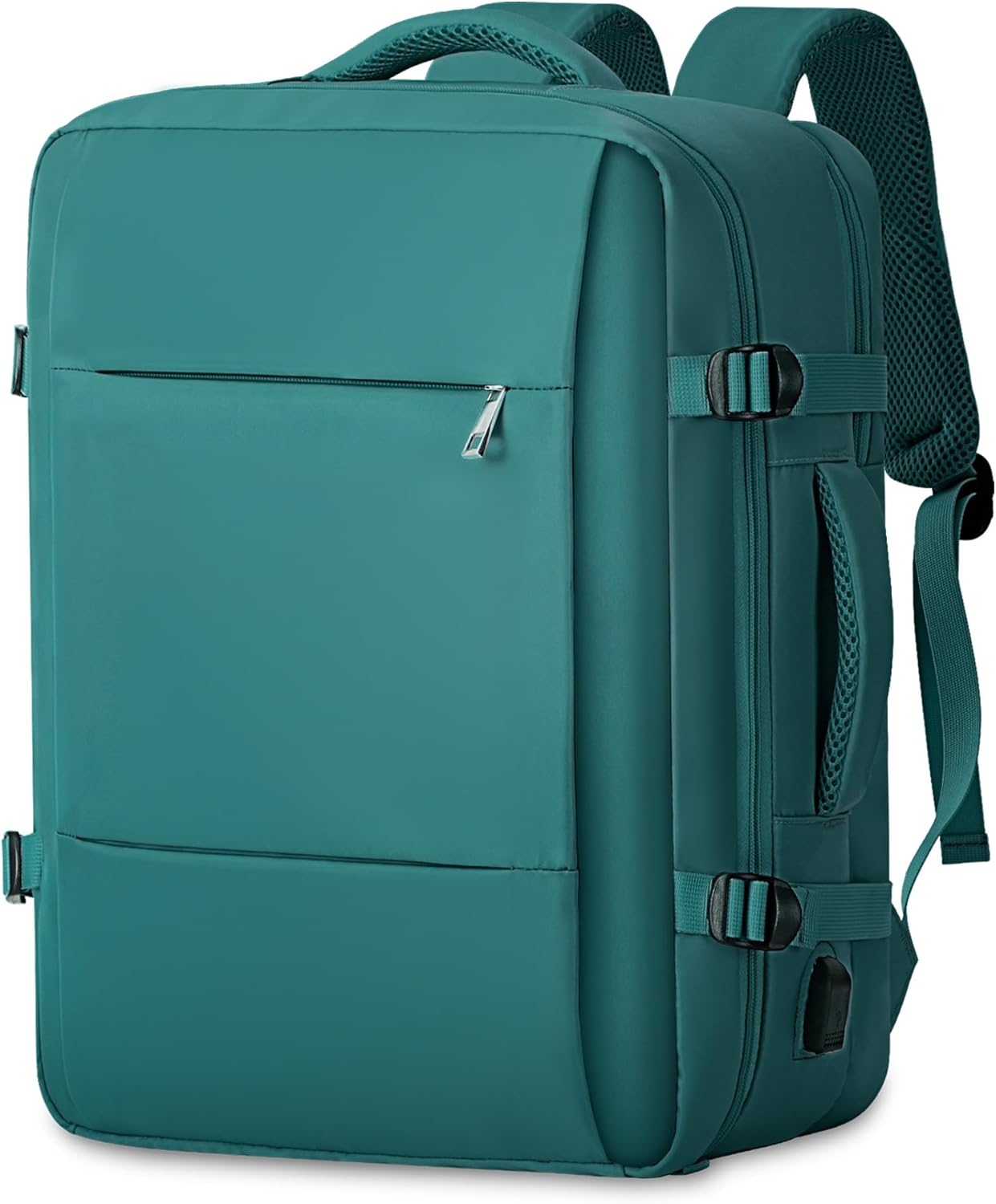 FIORETTO Mens Womens Cabin Bag 45x36x20 for New Easyjet, Waterproof Carry On Backpack for Airplanes, Travel Backpack Rucksack Underseat Luggage Travel Bag with Laptop Compartment Dark Green