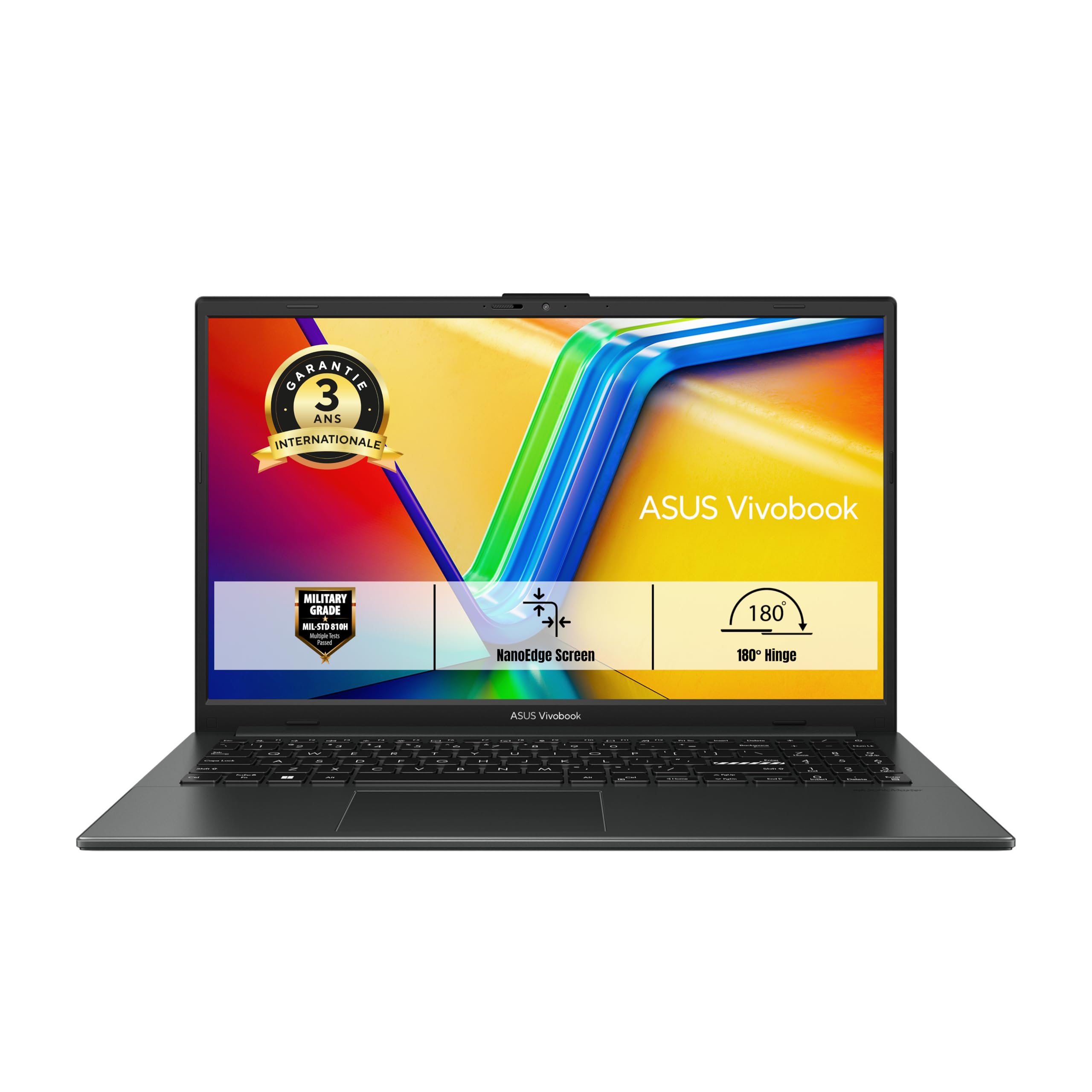 ASUS Vivobook Go 15 15.6 Pouces FHD PC Portable AMD R5 7520U 16GB LPDDR5 512GB SSD Windows 11 Clavier AZERTY