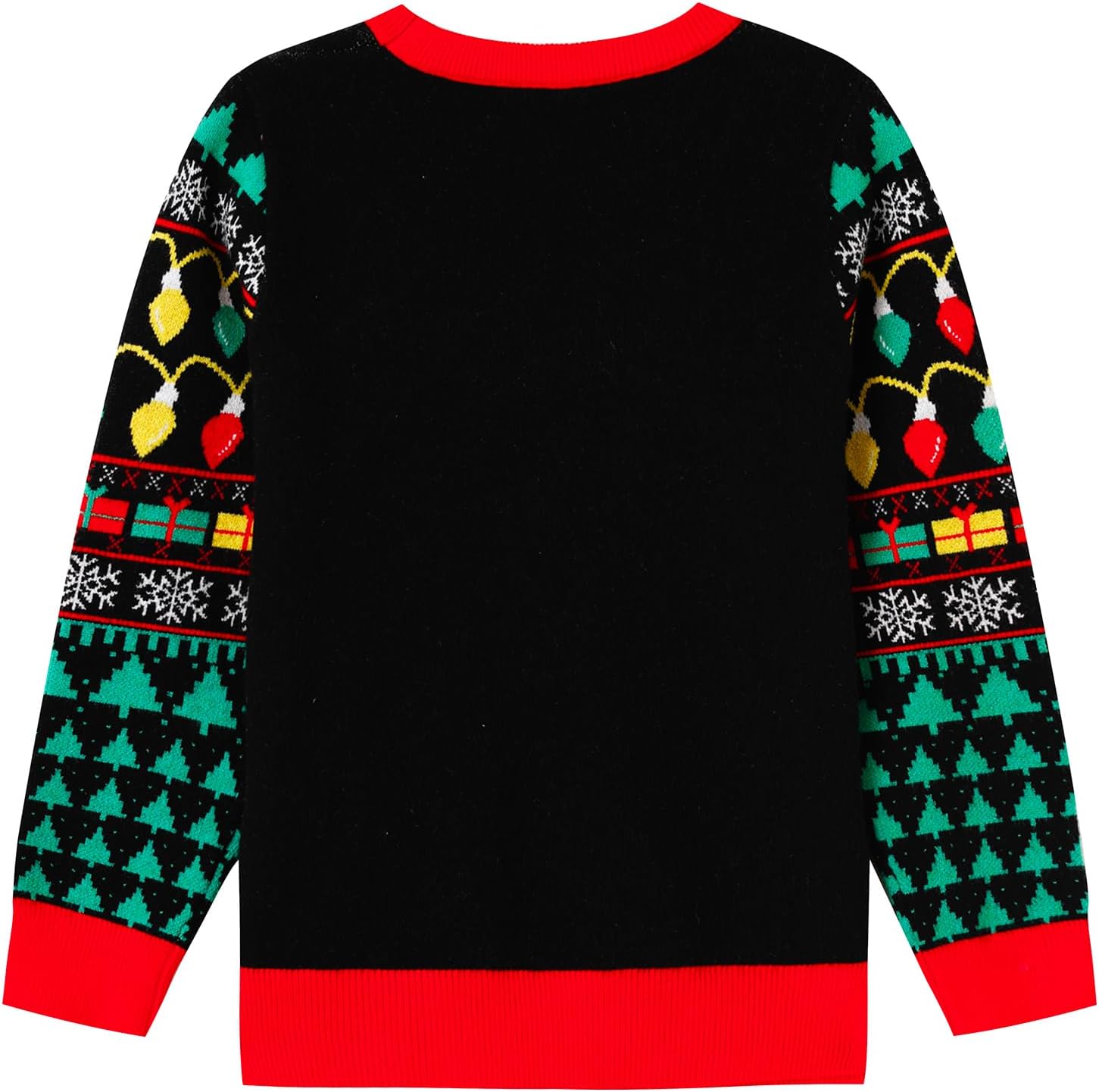 Boys Girls Ugly Christmas Sweater Kids LED Light Up Sweaters 13-14Y