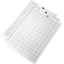 Karlak Replacement Cutting Mat SelfHealing Grid Mat for Cameo Accessories 8x12 for Crafts 5PCS 5PCS