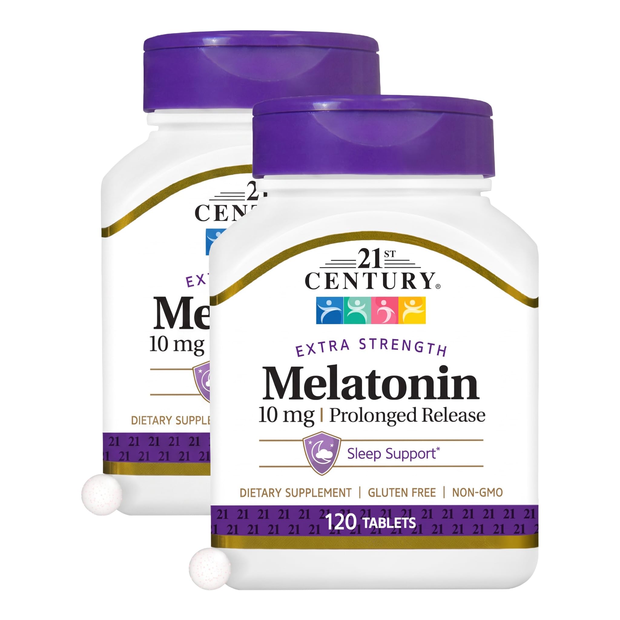 21st Century Melatonin 10mg Prolonged Release Sleep Aid, 120 Tablets — Amazon image 13
