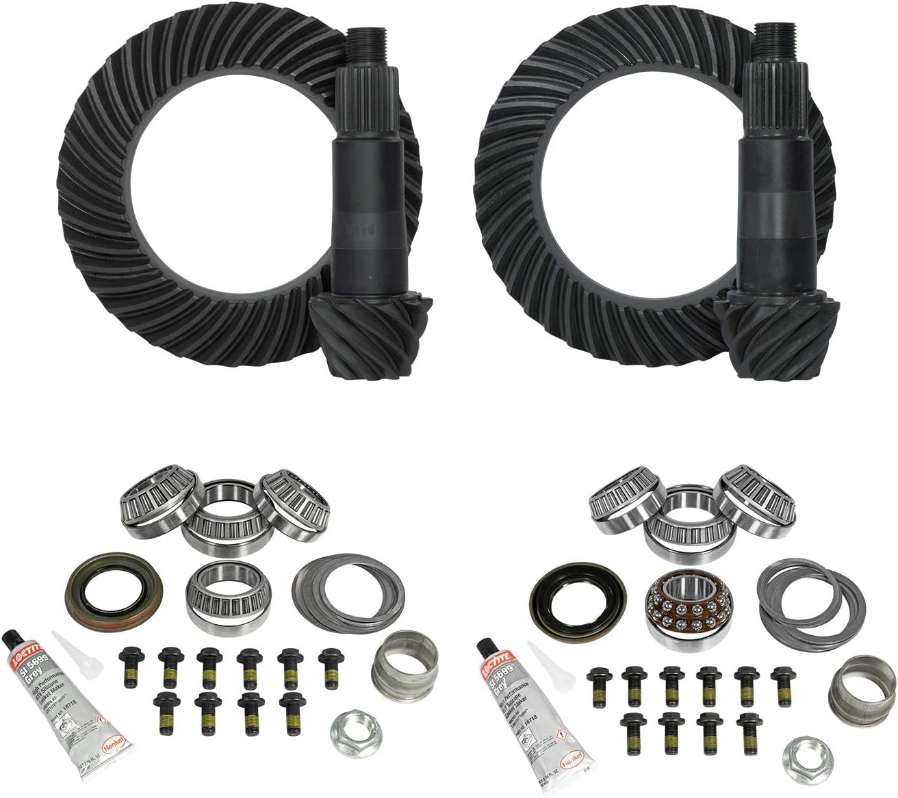 Yukon Gear & Axle (YGK069) Gear & Install Kit for Jeep JL and JT Rubicon D44 Rear & D44 Front 5:13 Ratio