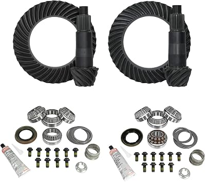 Yukon Gear & Axle YGK067 Gear & Install Kit for Jeep JL and JT Rubicon D44 Rear & D44 Front 456 Ratio