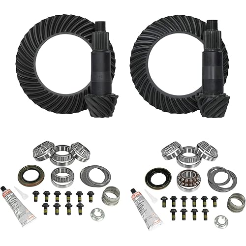 Yukon Gear & Axle (YGK068) Gear & Install Kit for Jeep JL and JT Rubicon D44 Rear & D44 Front 4:88 Ratio