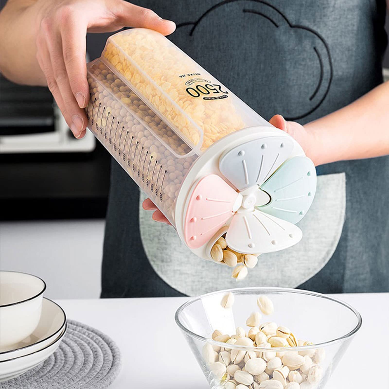 Słoiki na przyprawy plastikowa butelka do przechowywania słoik z pokrywką pudełko na żywność ekologiczny pojemnik płatki śniadaniowe organizer kuchenny