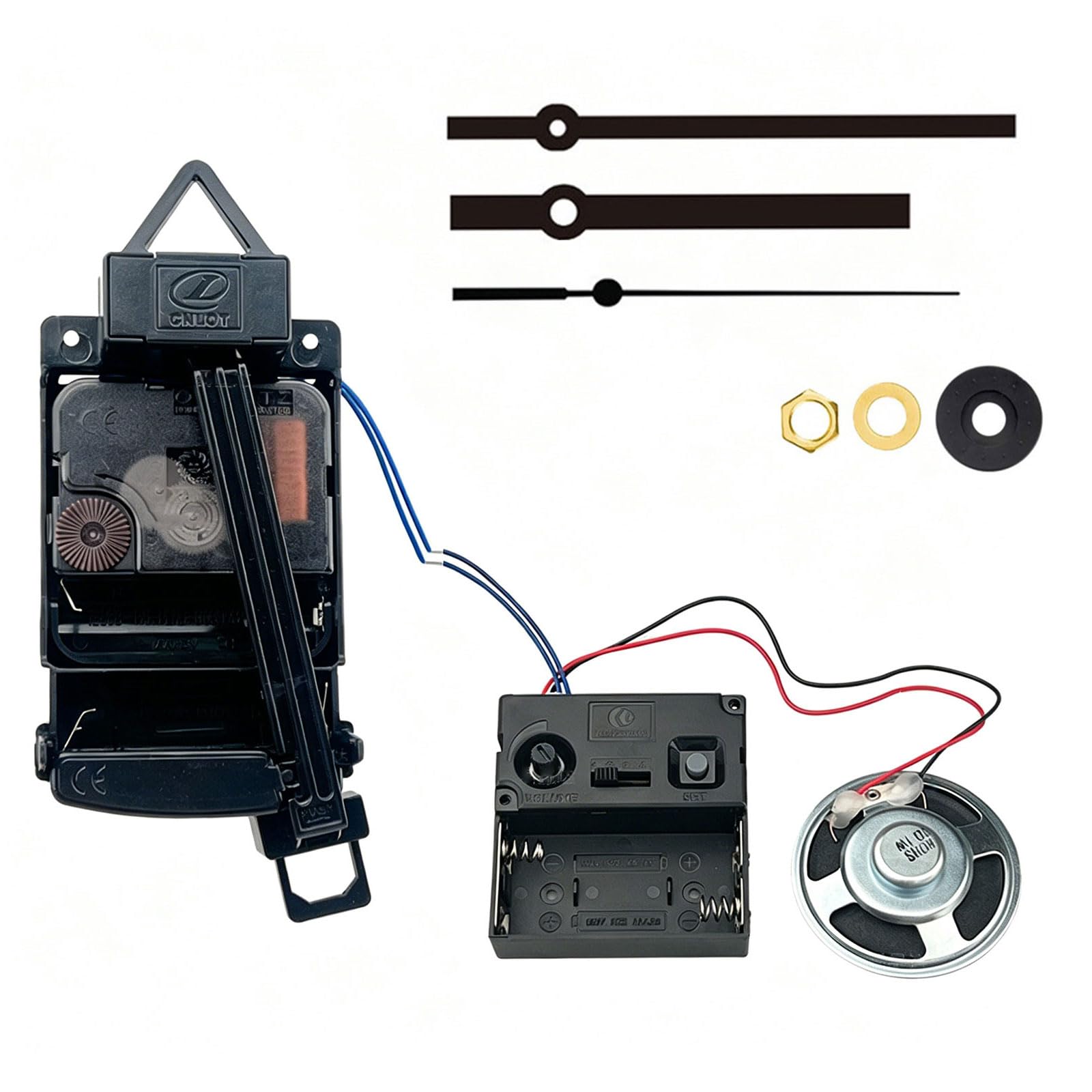 Shntig Quartzs Pendulum Clock Movement Mechanism Set with Melodies Chimes Box and Hands for Craft Projects and Clock Repair Enthusiasts Wall Repair Parts Set