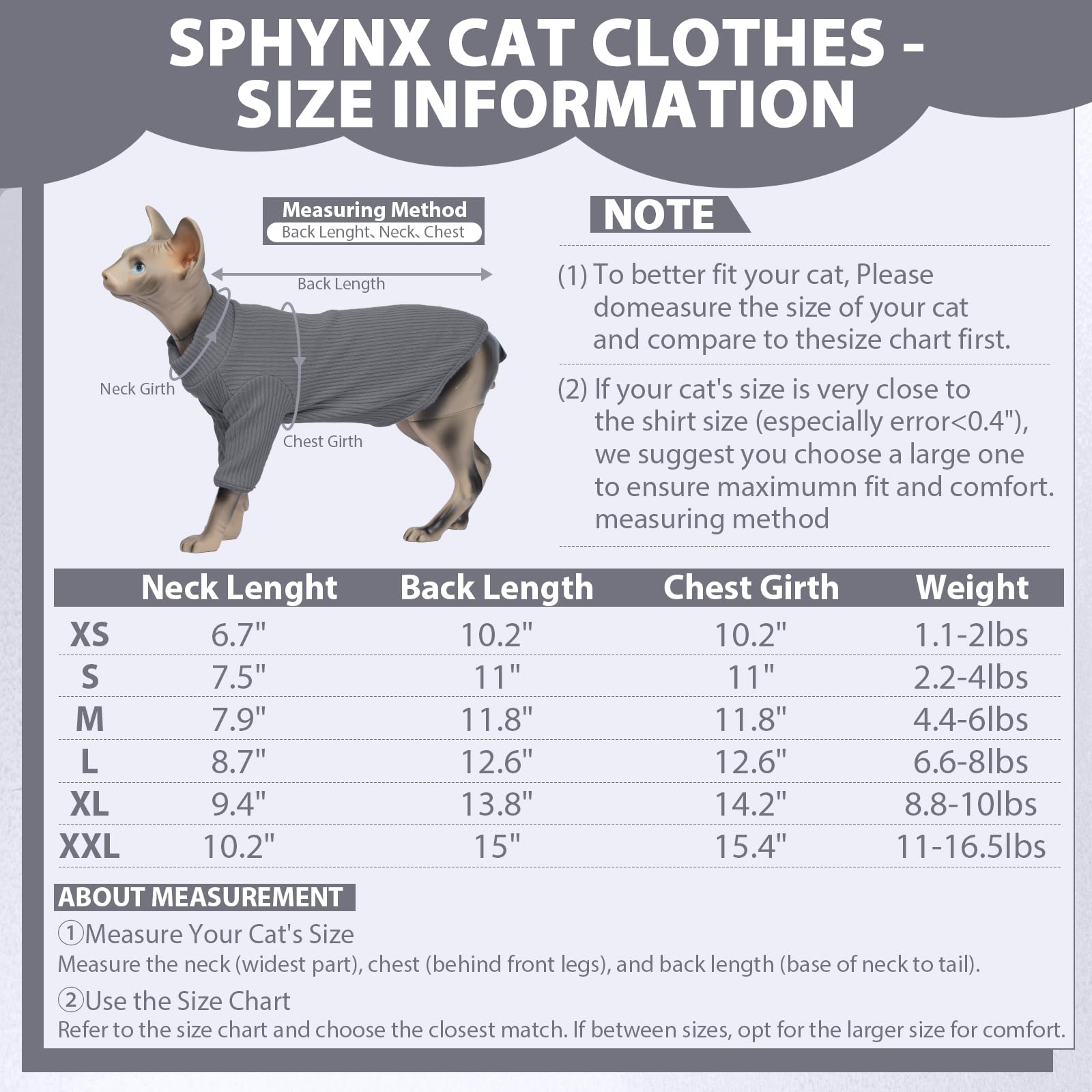 Cat Clothes, Sphynx Cat Clothing, Sphynx Cat Jumper, Cat Clothes For Cats Only, Hairless Cat Jumper, Breathable Cat Pyjamas, Warm Cat Coat, Cat Sweater, Cat Vest For Sphynx, Devon Rex-M — view 4