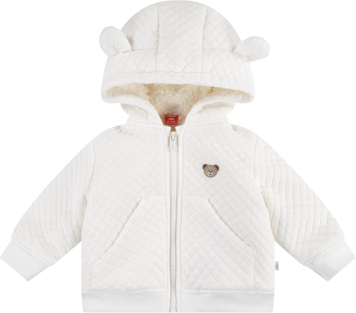 Baby Fleece Lined Zip Up Hooded Jacket