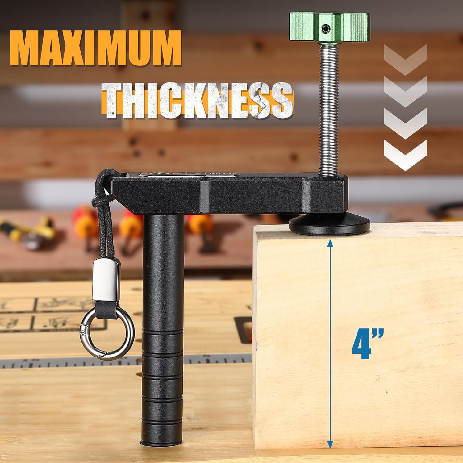 Bench Dog Clamps 3/4"（19mm) Heavy Duty Use Dog Hole Clamp Holdfast and Sturdy Tool clamps for woodworking Workbench Hand Tools
