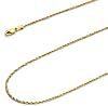 Wellingsale 14K Solid Gold Rope Chains (Select Options)