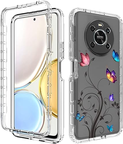 Miniatura 6 de Funda para Honor X9 (4G5G)Honor X30Magic4 Lite con protector de pantalla de vidrio templado, cuerpo completo, transparente, flexible, con diseño