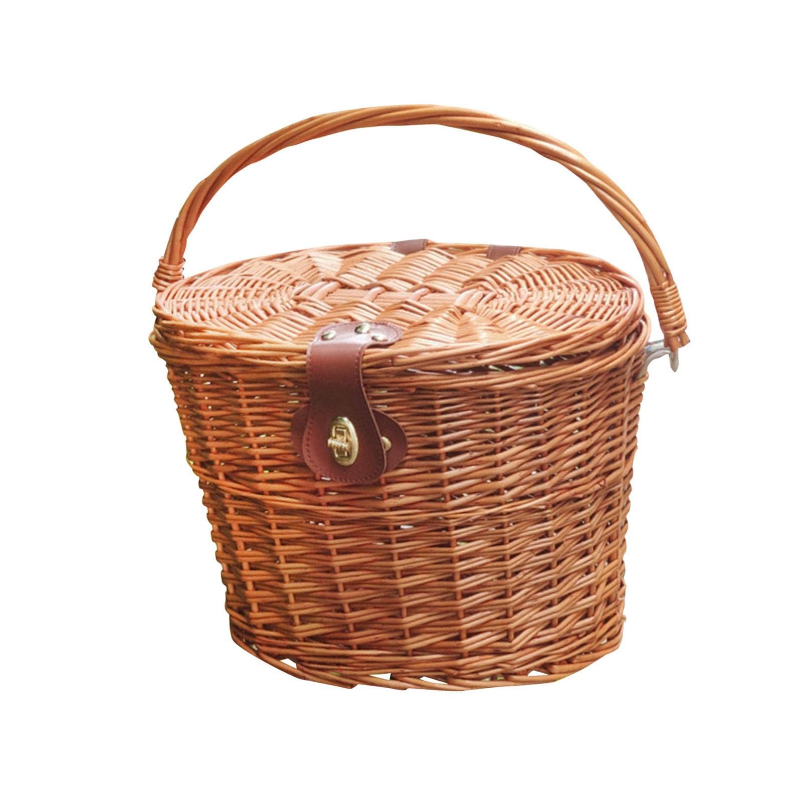 Cestino da Bicicletta, Accessorio Decorativo, Ornamento Fatto a Mano in Stile retrò per Ragazze Che Amano Il Campeggio.