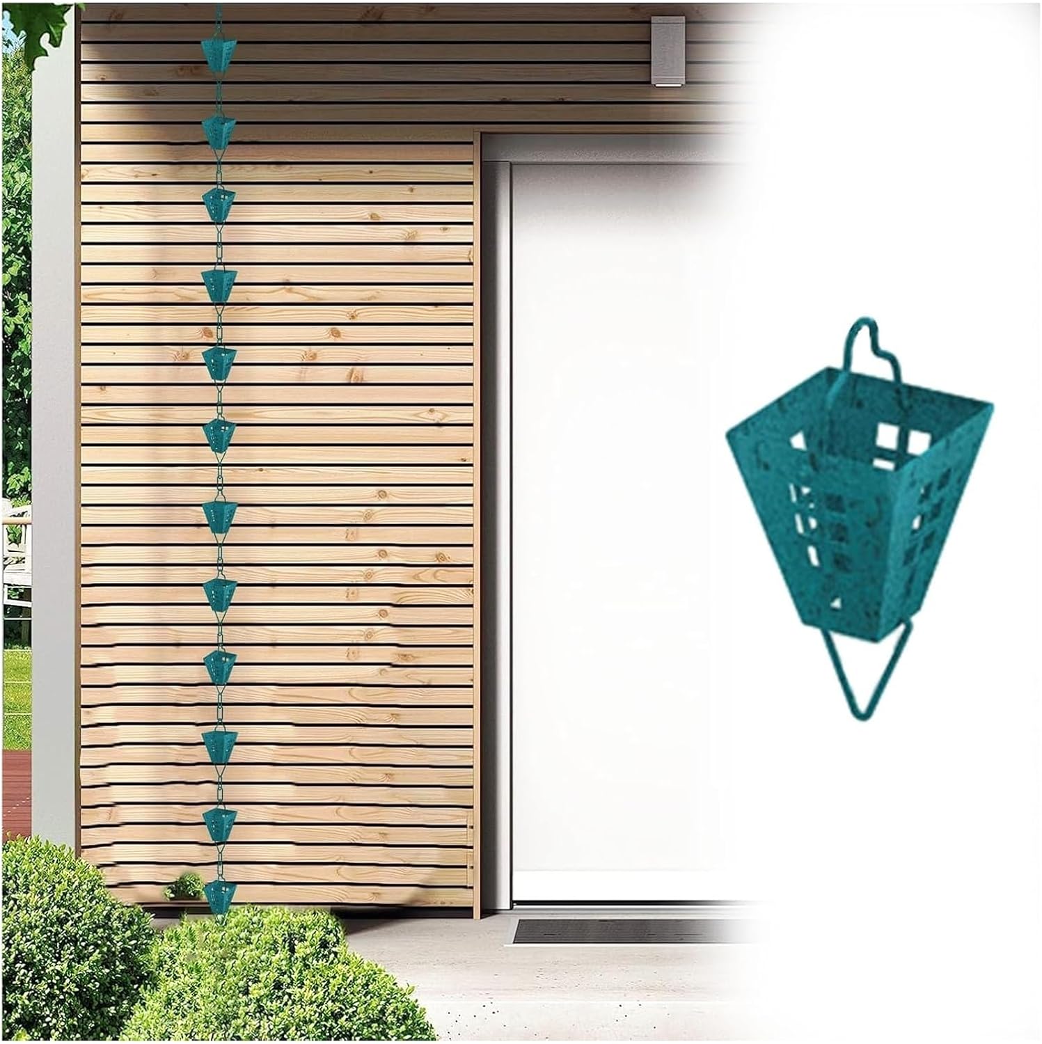 Rain Chains，Decor Rain Chain ， Rain Chains,Japanese Rain Chain Metal, Functional Replacement,Home Decorative Rain Catcher Chain(Style3,3.6m/10.4ft)