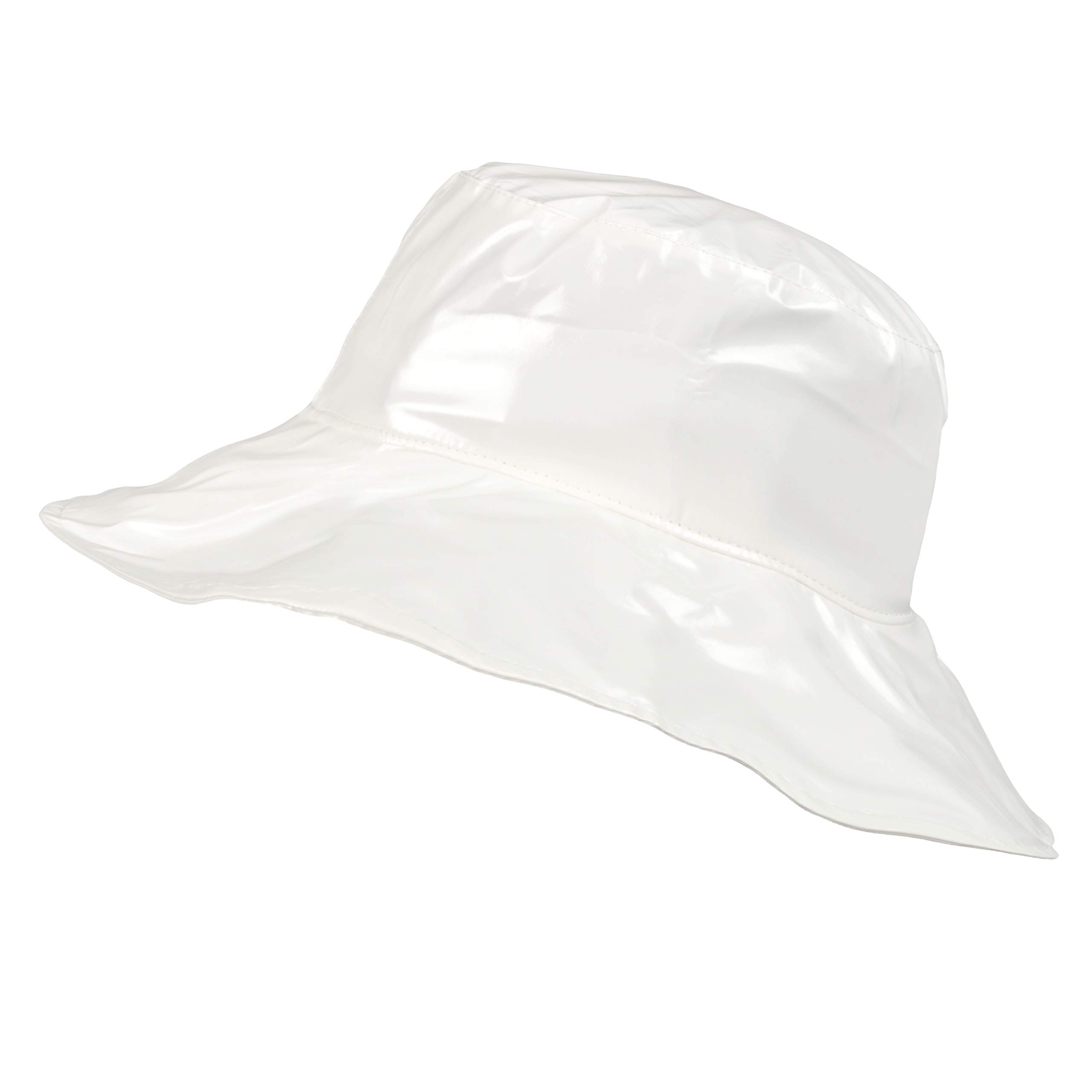 Wide-Brimmed Waterproof Vinyl Rain Hat, Lightweight Polyester Lining Evelyn Wide Brim Rain Hat – Black Tech | Lock & Co.. Hats  main image 3