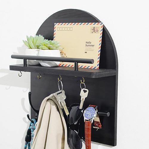 Soporte para llaves de pared para colgar llaves en la pared y ganchos para decoración de pared, colgador de llaves para diseño de arco de pared,