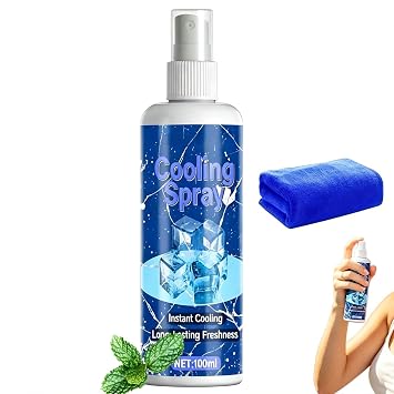 Cooling Spray, 100ml Instant Cooling Mist Spray For Hot Weather, Heat Prevention Cool Down Sprays, Coolings Face Mist, Heat Relief Freezing Sprays, For Car Inside, Picnic, Camping, Outdoor Sports