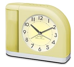 Westclox Big Ben Moon Beam Quartz Analog Alarm Clock with USB (Yellow) product image
