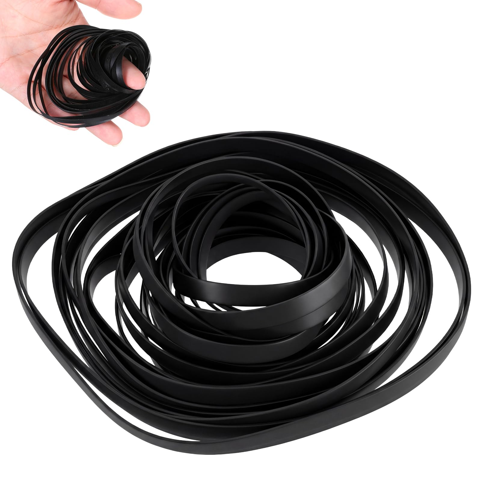 Sliverdew 50 Pcs Cassette Belts Recorder Rubber Belts - stereo system components | Mubboo