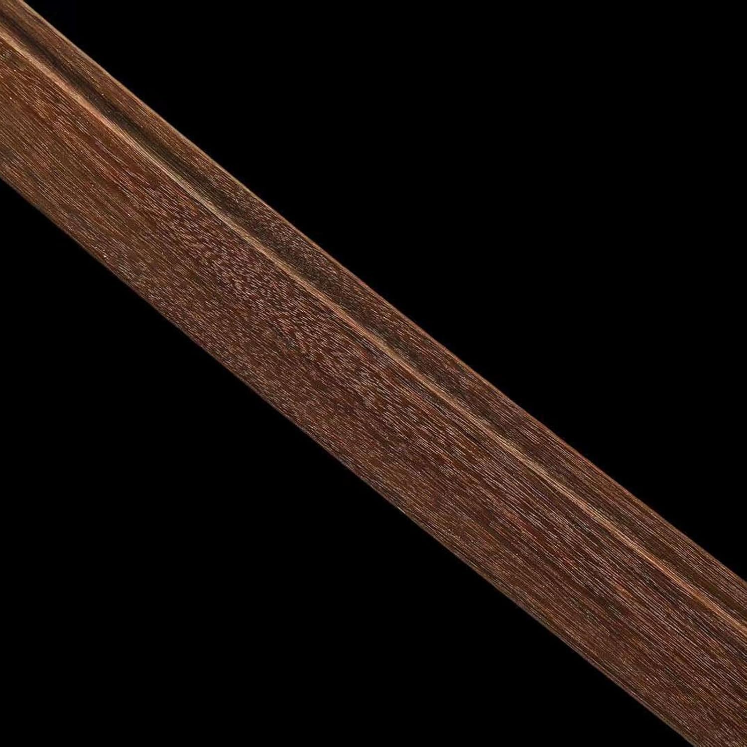 Naturalny ciężki drewniany Bokken, ręcznie robiony miecz samurajski z osłoną, japońska katana do wyświetlania, cosplay, kolekcja, trening Kendo/Iaido/Bushido-103CM
