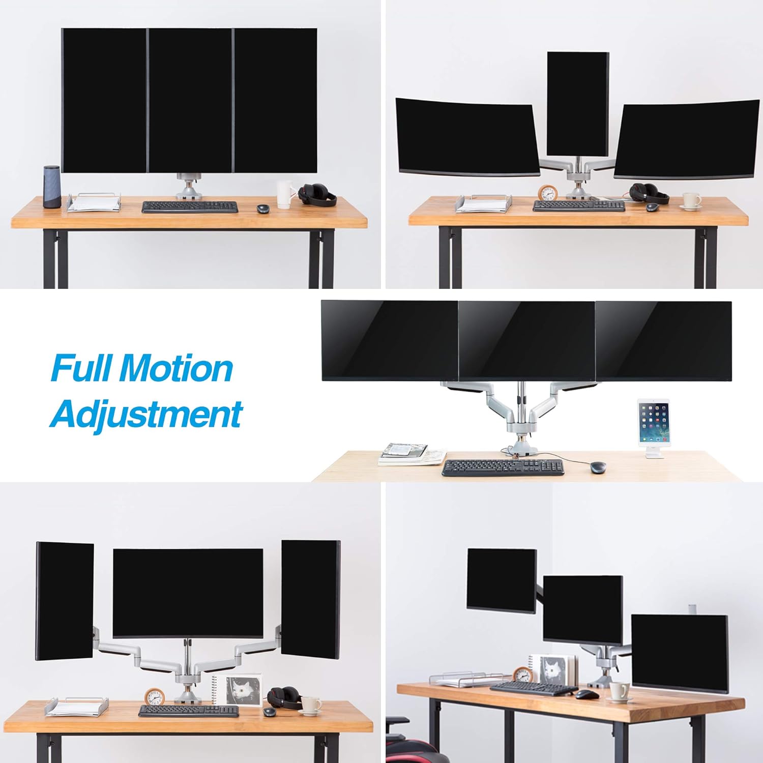 Frее Shірріng Ovеr $50 AVLT Triple 13-32 Monitor Arm Desk Mount fits Three Flat/Curved Monitor Full Motion Height Swivel Tilt Rotation Adjustable Monitor Arm - VESA/C-Clamp/Grommet/Cable Management Amаzоn Crаzу 🔥 Dеаlѕ AVLT Triple 13-32 Monitor Arm Desk Mount fits Three Flat/Curved Monitor Full Motion Height Swivel Tilt Rotation Adjustable Monitor Arm - VESA/C-Clamp/Grommet/Cable Management