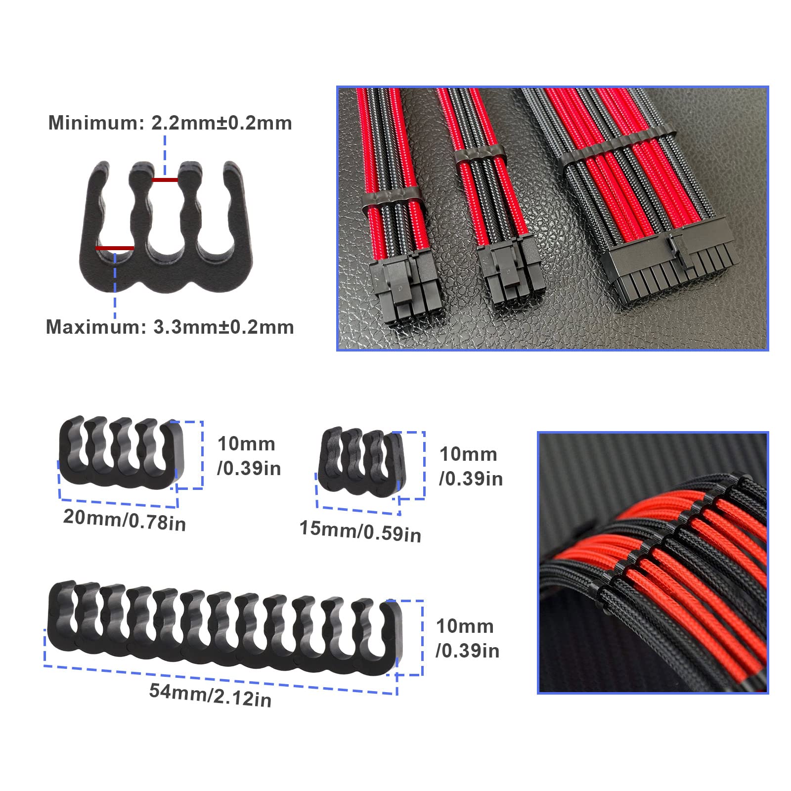 EZDIY-FAB Extension De Câble D'alimentation GPU, 16 Broches (12+4