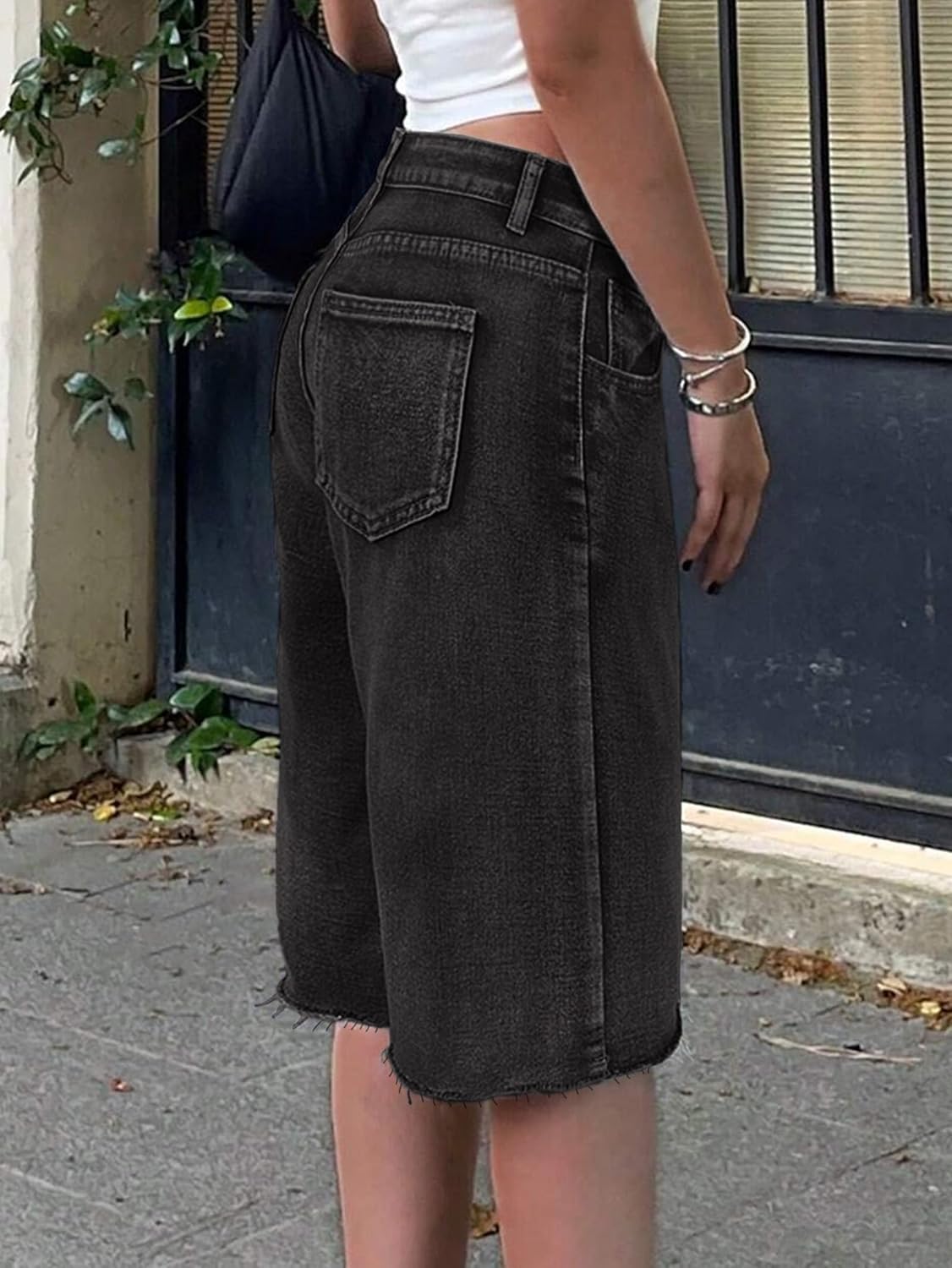 EMMIOL Women Jorts Baggy Jeans Jorts Outfits Mid-Low Waisted Denim Y2K Shorts Summer Hot Short Pants Streetwear - Image 2