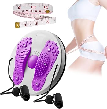 Ab Twist Bel Disk Kurulu, 1 ADET Y kseltilmi  Ayarlanabilir Bel E itmeni B k m Diski Kollar  ve 1 ADET Deri Mezura  ok fonksiyonlu Ev Fitness Ayak Masaj
