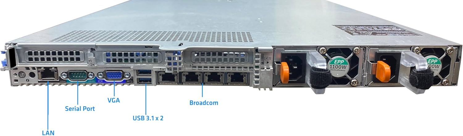 Dell PowerEdge R640 Rack Server | 2X Intel Xeon Gold 6246 (24 Cores Total) | 256GB DDR4 RAM | 2X 4TB 2.5" SSD RAID 1 | Windows Server 2025 | Enterprise High-Performance Workstation